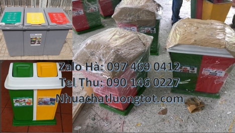 Nơi bán Thùng Rác 2 Ngăn giá rẻ, Thùng rác 2 ngăn đạp chân,  Thùng rác 2 ngăn 40L uy tín, thùng đựng