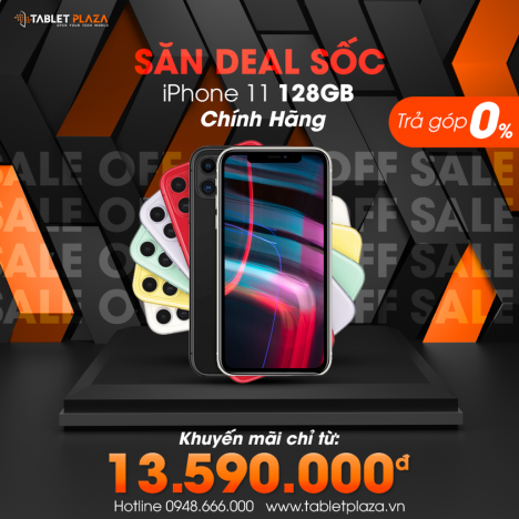 Iphone 11 giá rẻ sập sàn tại Tablet Plaza