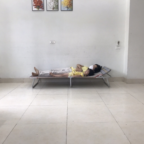 giường gấp vải bạt cơ lớn Gb30- tặng combo gối, bịt mắt ngủ, giao hàng toàn quốc