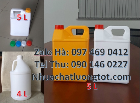 can 4l vuông, can 5l đựng cồn, can 10l dày, Can 0.5l vuông, can 5l quay, can 10l dẹp, can 2l vòi ấn,