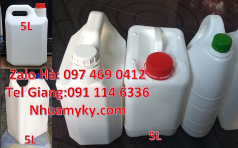 can nhựa, Can nhựa rẻ, Can 1l chia vạch, Can 2l vuông, can 4l tròn, can 5l vuông, Can dẹp 0.5L đựng