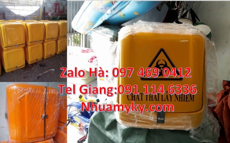 Giá thùng nhựa giao hàng, Thùng giữ nhiệt xe máy, Thùng giao hải sản, Thùng giao bia ướp lạnh, Thùng