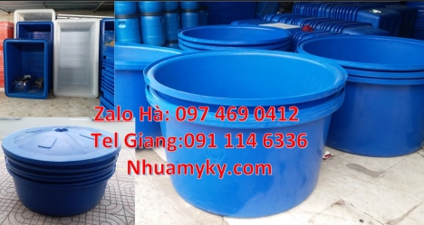 thùng nuôi cá, thùng đựng hạt nhựa Thùng dung tích lớn, Bán thùng nhựa tròn 3000 lít, thùng như