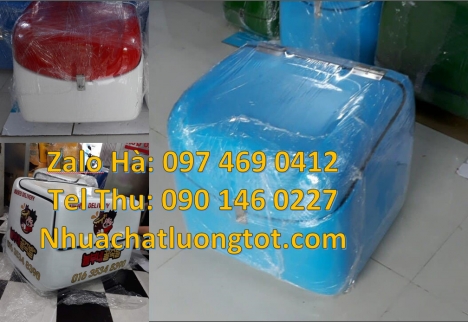 Thùng giao hàng sau xe máy, thùng giao cơm văn phòng, Thùng ship hàng, Túi giữ nhiệt giao hàng,