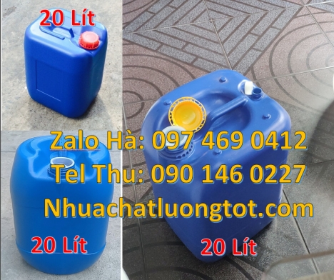 Can dẹp 30l đựng sữa tươi, Can nhựa 20l hdpe, Can nhựa 25 lít đựng nông dược. Can 10 đựng axit. Can
