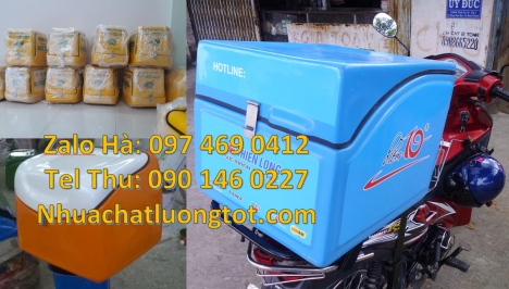 Thùng giao hàng sau xe máy, thùng giao cơm văn phòng, Thùng ship hàng, Túi giữ nhiệt giao hàng,