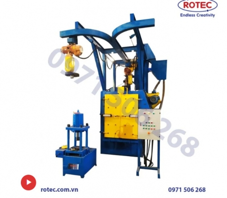 Máy Phun Bi Giá Treo Làm Sạch Khung Giường | Rotecvietnam