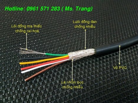 Chuyên phân phối cáp tín hiệu chống nhiễu lõi đồng mềm