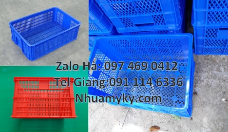 sóng nhựa hở, sóng hở 4t5, sóng nhựa công nghiệp Rổ nhựa đựng trái cây, thùng nhựa đựng hải sản, Só