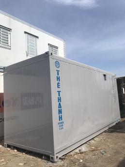 Container văn phòng 20feet có WC sơn mới