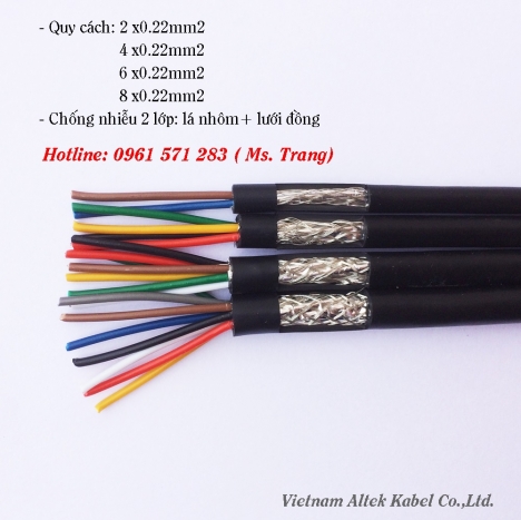Chuyên phân phối cáp tín hiệu chống nhiễu lõi đồng mềm