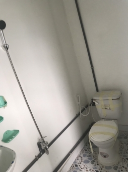 Container văn phòng 20feet có WC sơn mới