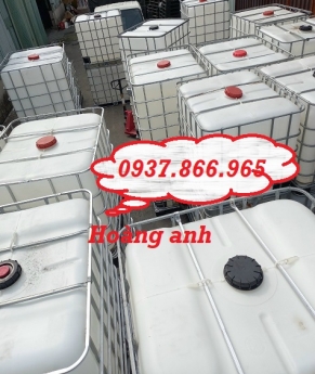 Giá tank nhựa đựng thực phẩm, bồn nhựa 1000l dùng trong nhà máy, bồn nhựa IBC 1m3