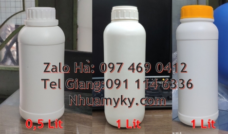 Chai nhựa đựng thuốc thú y, chai nhựa đựng thuốc thủy sản, chai nhựa đựng nông dược, chai nhựa nắp g