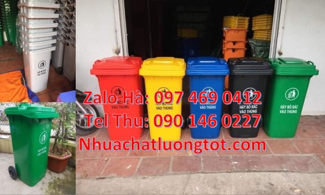 thùng rác 120l Composite, thùng đựng rác 240l nắp hở, Thùng rác 60l nắp bập bênh, Thùng rác 80