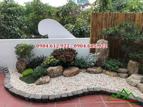 sỏi trang trí biệt thự, khu nghỉ dưỡng