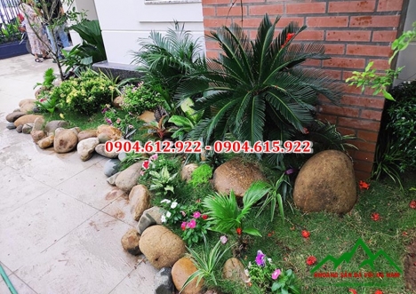 Sỏi tự nhiên trang trí sân vườn, rải lối đi sân vườn