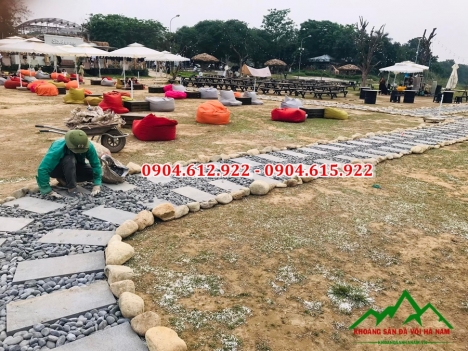 sỏi trang trí biệt thự, khu nghỉ dưỡng