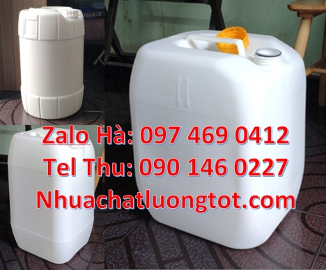 Can 20 lít vuông xanh đựng hóa chất, can 25l đựng nước mắm, can vuông 30 lít đựng thuốc thú y, can 1
