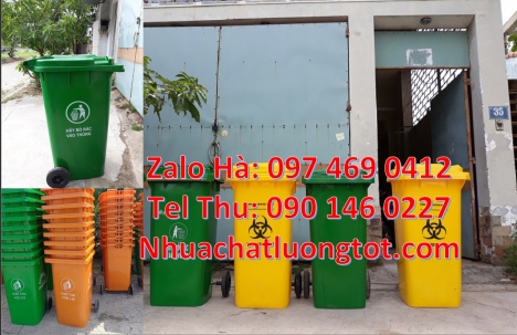 thùng rác 120l Composite, thùng đựng rác 240l nắp hở, Thùng rác 60l nắp bập bênh, Thùng rác 80