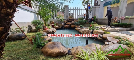 Sỏi tự nhiên trang trí sân vườn, rải lối đi sân vườn