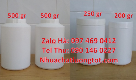 Hũ hóa chất 50 gram hũ 50gr nắp vặn, hũ nhựa 100gr, hũ đựng sốt thịt nướng 200g, hũ 200 gram, hũ 25