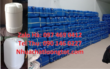 Can 20 lít vuông xanh đựng hóa chất, can 25l đựng nước mắm, can vuông 30 lít đựng thuốc thú y, can 1