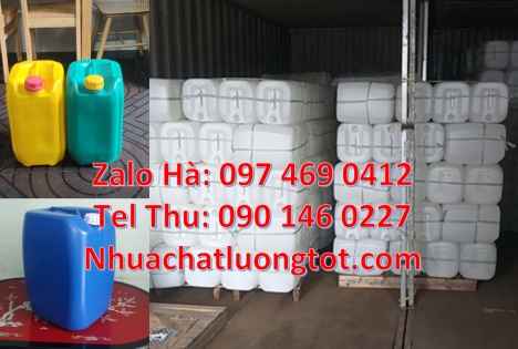Can 20 lít vuông xanh đựng hóa chất, can 25l đựng nước mắm, can vuông 30 lít đựng thuốc thú y, can 1