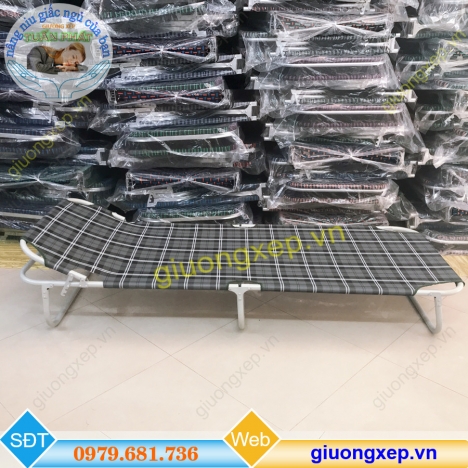 Giường gấp vải bạt lưới thoáng tại hà nội- freeship + tặng gối, bịt mắt ngủ
