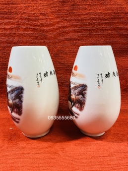 Đôi bình gốm sứ Giang Tây