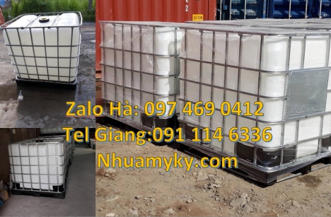 Tank nhựa 1000L giá sỉ, bồn nhựa ibc, nơi bán Bồn 1000L, bán thùng nhựa 1000l, bồn nhựa 1000l trắng,