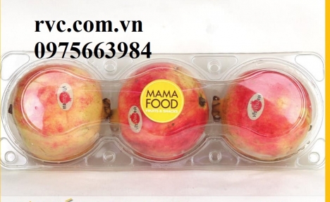 Nhà phân phối hộp nhựa đựng 3 trái táo dùng 1 lần