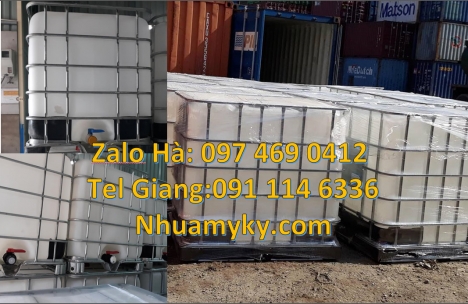 Tank nhựa 1000L giá sỉ, bồn nhựa ibc, nơi bán Bồn 1000L, bán thùng nhựa 1000l, bồn nhựa 1000l trắng,