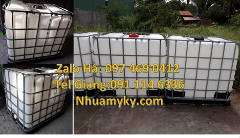 Tank nhựa 1000L giá sỉ, bồn nhựa ibc, nơi bán Bồn 1000L, bán thùng nhựa 1000l, bồn nhựa 1000l trắng,