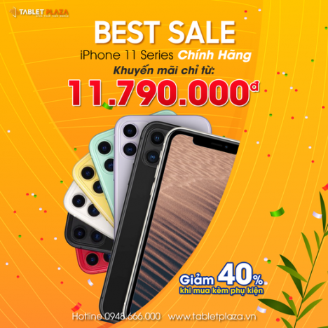 Sale sập sàn Iphone 11 VN/A chính hãng tại Tablet Plaza