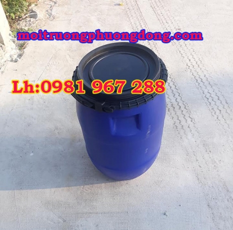 Phuy nhựa 50 lít ,phuy nhụa nắp hở