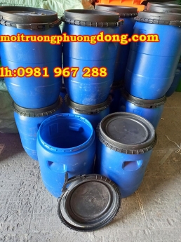 Phuy nhựa 50 lít ,phuy nhụa nắp hở