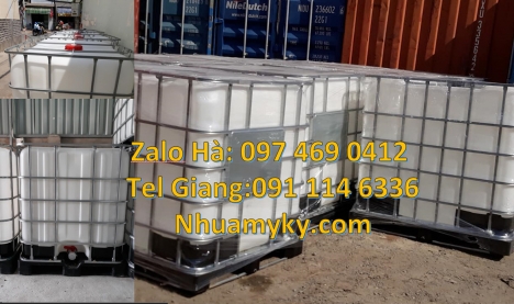 Tank nhựa 1000L giá sỉ, bồn nhựa ibc, nơi bán Bồn 1000L, bán thùng nhựa 1000l, bồn nhựa 1000l trắng,