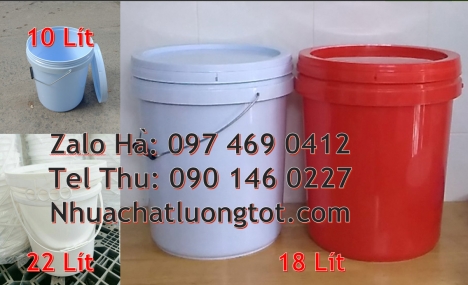 thùng nhựa, vỏ thùng đựng sơn nước Thùng nhựa vuông giá rẻ, Vỏ thùng đựng sơn 10 lít, Thùng nhựa