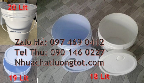thùng nhựa, vỏ thùng đựng sơn nước Thùng nhựa vuông giá rẻ, Vỏ thùng đựng sơn 10 lít, Thùng nhựa