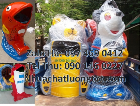Thùng rác chuột mickey, Thùng đựng rác, Thùng rác hình chuột túi. Thùng rác hình gấu. thùng rác co