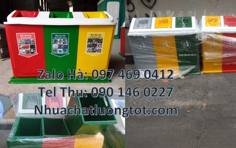 Thùng rác 2 ngăn nắp lật, Thùng rác 3 ngăn bập bênh, Nơi bán Thùng Rác 2 Ngăn giá rẻ, Thùng rác 2 ng