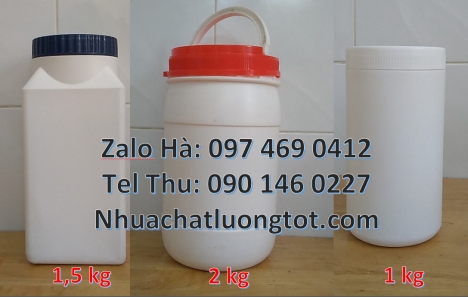 Hũ nhựa trắng 100g đựng hóa chất, Hũ đựng mật ong chúa 200 gram,  hũ 250 gram đựng xí muội, bán sỉ h
