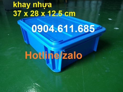 Khay nhựa đựng linh kiện, khay nhựa có nắp, khay nhựa B7