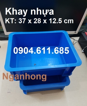 Khay nhựa đựng linh kiện, khay nhựa có nắp, khay nhựa B7