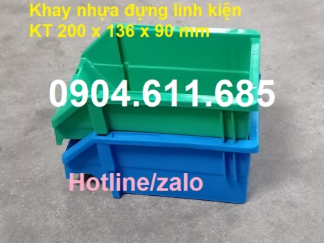 Khay nhựa đựng linh kiện A5, khay đựng bulong ốc vít, khay nhựa cơ khí