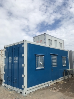 Container 20feet văn phòng sơn mới sàn nhựa giả gỗ