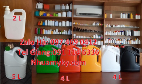 can 2l vòi nhấn, can 4l vuông, can 5l đựng cồn, Can nhựa 10 lít đựng hóa chất. Cung cấp sỉ lẻ can nh