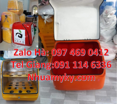 thùng chở bánh bao, Thùng vận chuyển, thùng chở bưu phẩm, thùng chở hải sản Thùng giao đồ ăn, Thùng