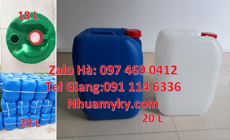 can dẹp 30 đựng nông dược, can 30l vuông xanh, can 25l xanh Can 10L đựng hóa chất, can 20l giá rẻ, c